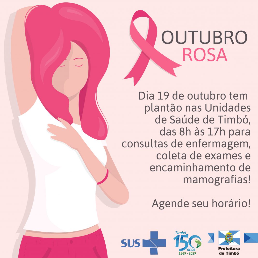 Outubro Rosa Em Timbó Terá Orientações E Exames Para As Mulheres Prefeitura De Timbó 